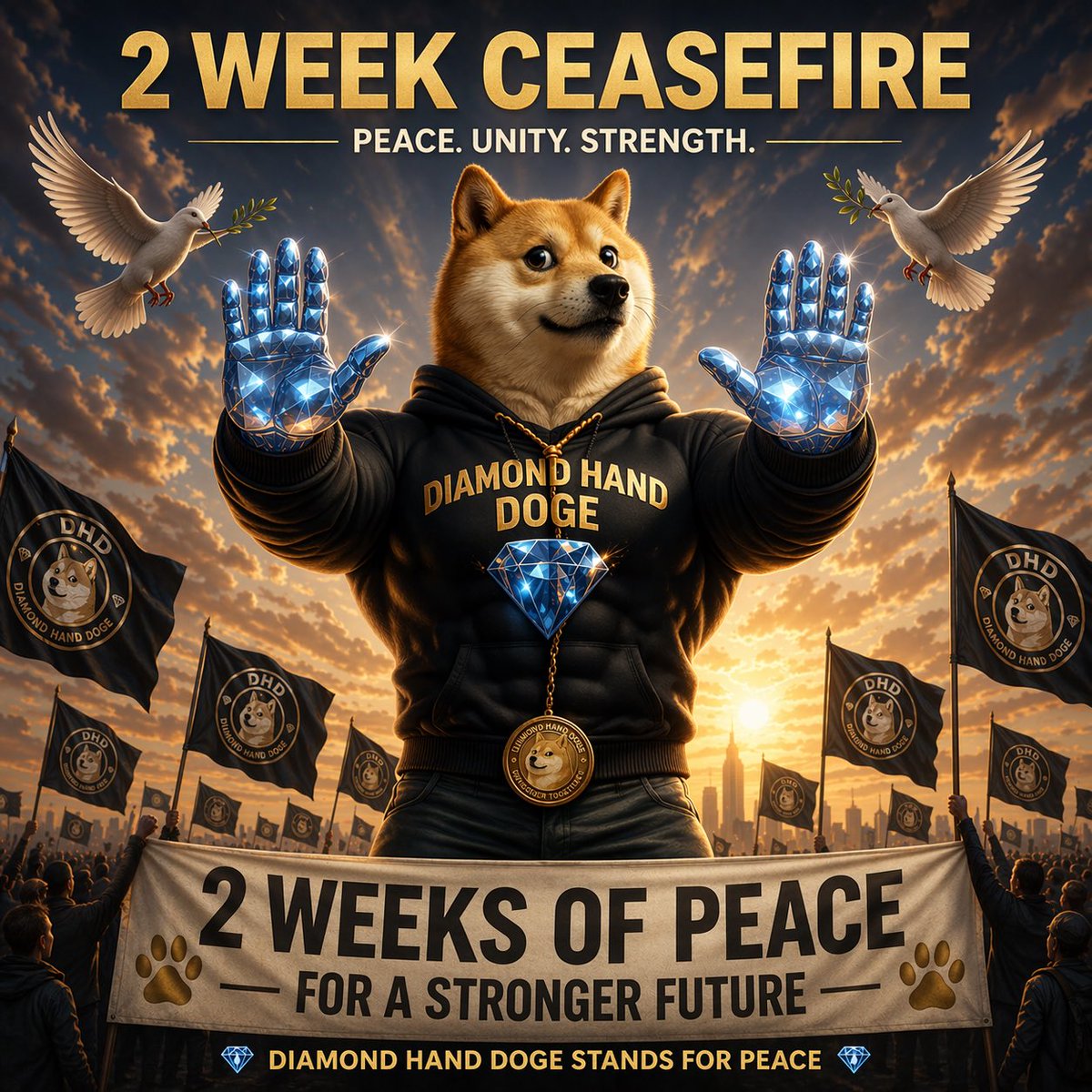 Diamond Hand Doge tweet media
