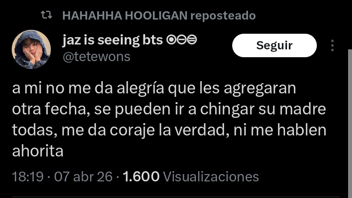 Danu⁷ | VA A CONSEGUIR BOLETO 🍀✨ tweet media