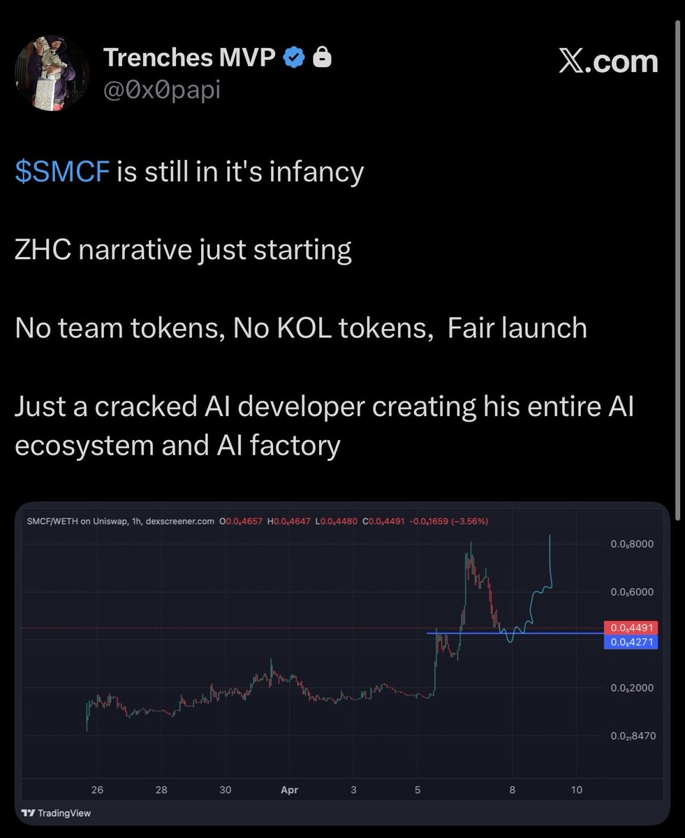 KAPOTHEGOAT01's tweet image. Wait until all the big accounts start posting  about $SMCF and not from their alt accounts 👀