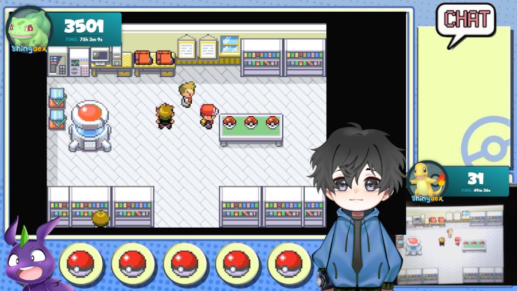 I've been shiny hunting Bulbasaur since Pokemon day so I've been doing it for 3 months now so it's taking forever so I decided to do a shiny hunt for Charmander at the same time but hope I could finish my shiny badge Quest 
twitch.tv/ewrekzeo