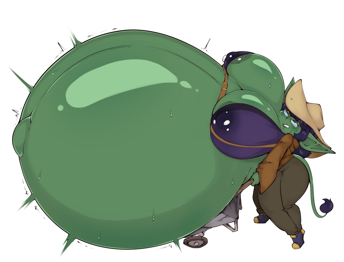 MossyArtBurger's tweet photo. preggoblin preggoblin preggoblin 
(Comm for @KaiAsianman ) https://t.co/ubgnN2mkag
