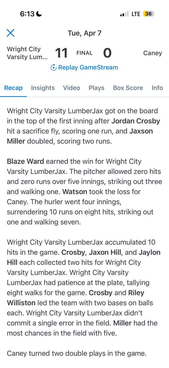 blazecward_'s tweet photo. no hitter vs caney @WC_Jax_Baseball @Taylorskieens @uncommittedBBs @BUncommitted @BeeneRayner @Brody_Guest @jaxson1665511 #classof2028 https://t.co/gwxKv8tFSt