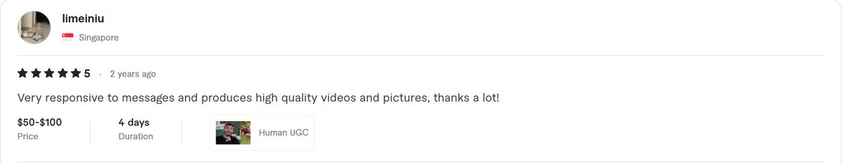 AdamClayUGC's tweet photo. Sharing my fiverr reviews from my journey over the last 3 years
Portfolio: https://t.co/EEnG9sMTT3
#ugc #ugccreator #ugccommunity #ugcreviews https://t.co/WnGYFNSvaI