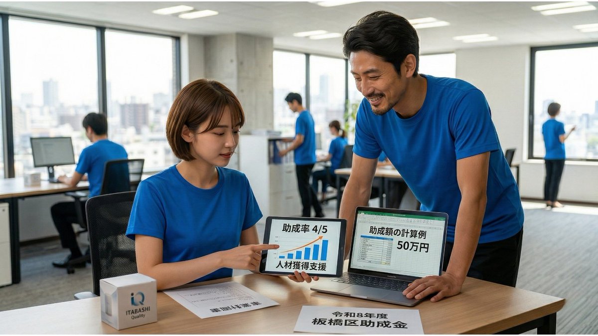 tanno_explorer's tweet photo. 板橋区の中小企業さんへ📢

令和8年度、最大50万円・助成率4/5の助成金が4/1から申請がはじまっています。

✅ 採用サイト制作
✅ 販促動画・チラシ
✅ 展示会出展

「人を増やさず売上を増やしたい」なら、まずこの補助金を使い倒してください。

詳細はこちら👇
[URL]
https://t.co/OJoI8a5hWY https://t.co/zMcDFpOFhT