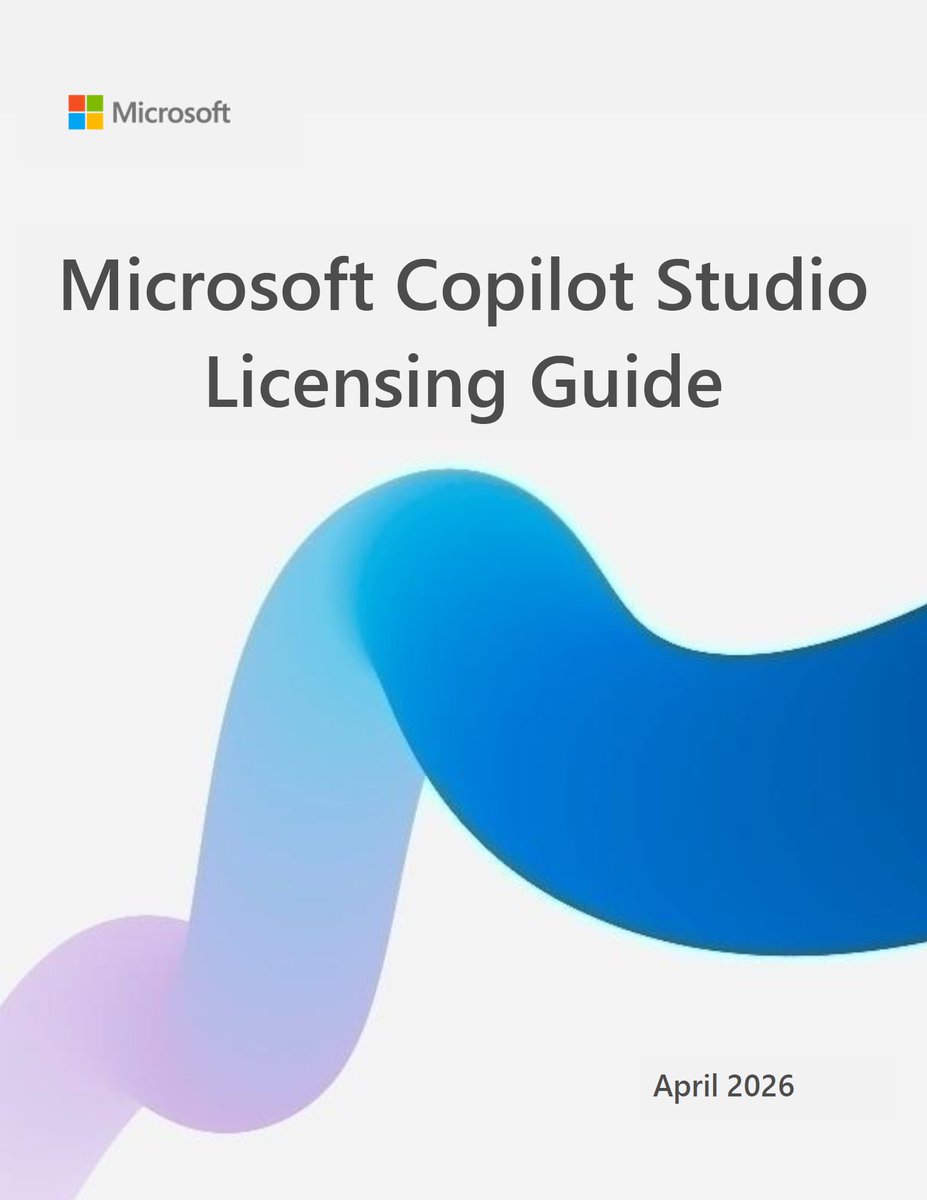 flali_world's tweet photo. Copilot Studio ライセンスガイド 2026年4月 英語がリリース されている 。
更新情報は特になし
https://t.co/tWeHPqgFts
#PowerPlatformLicense
#CopilotStudio https://t.co/oF5bWWbMJJ