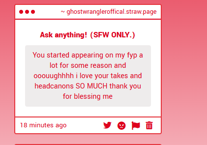 Local Ghost Wrangler (anya!) (V1 HEADCANNONER) tweet media