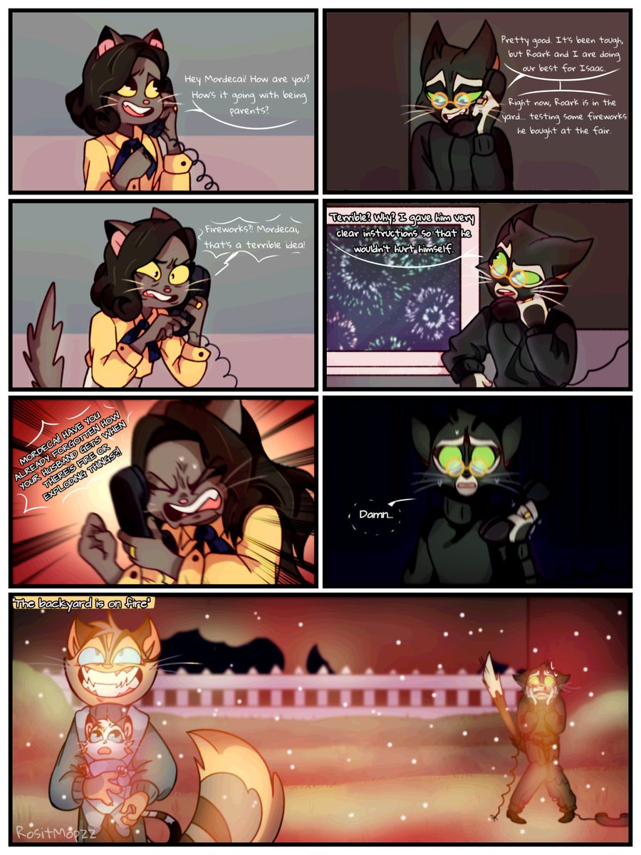 Fireworks 🎆🔥
#lackadaisy #lackadaisycats #hellerby