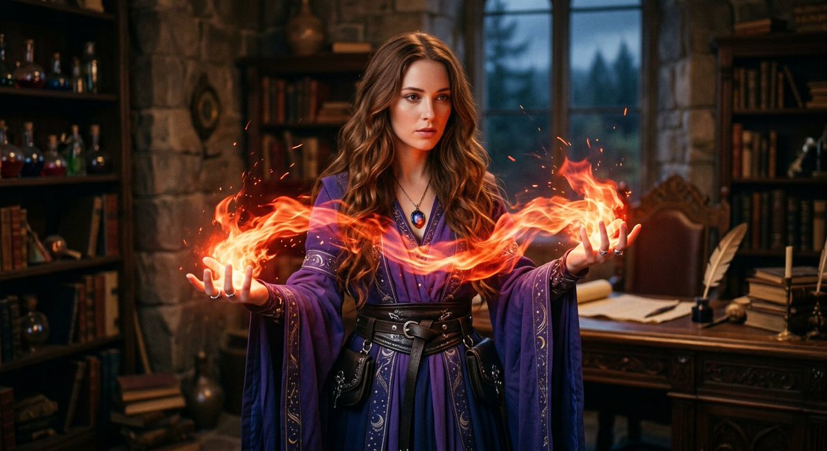 IanBonar1984's tweet image. 🔥 Meet Elena, the fierce fire mage of Kriegland! Master of flames and protector of secrets. Are you ready to witness her power? 🔥 #FireMage #ShadowsOverKriegland #FantasyFiction #MagicMoments #WanderInKriegland