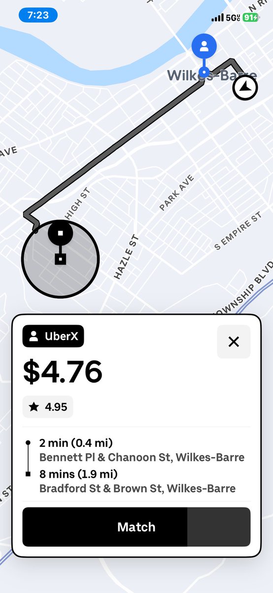 fearthebackrake's tweet photo. @NBCNews These are my last four @uber trips. Gas is $4.20. How do they expect us to profit? https://t.co/LGDAVtimjT