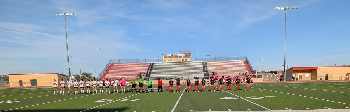 Lady Red soccer about to kickoff vs. Great Bend! ⚽🥅

Let's go ladies, hold it down! 💪🏼