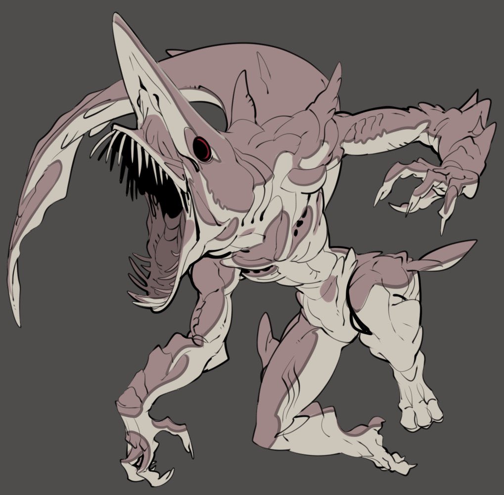 サメ人外ブームで狂ったように描いてた時期の産物だねえ　なつかしい