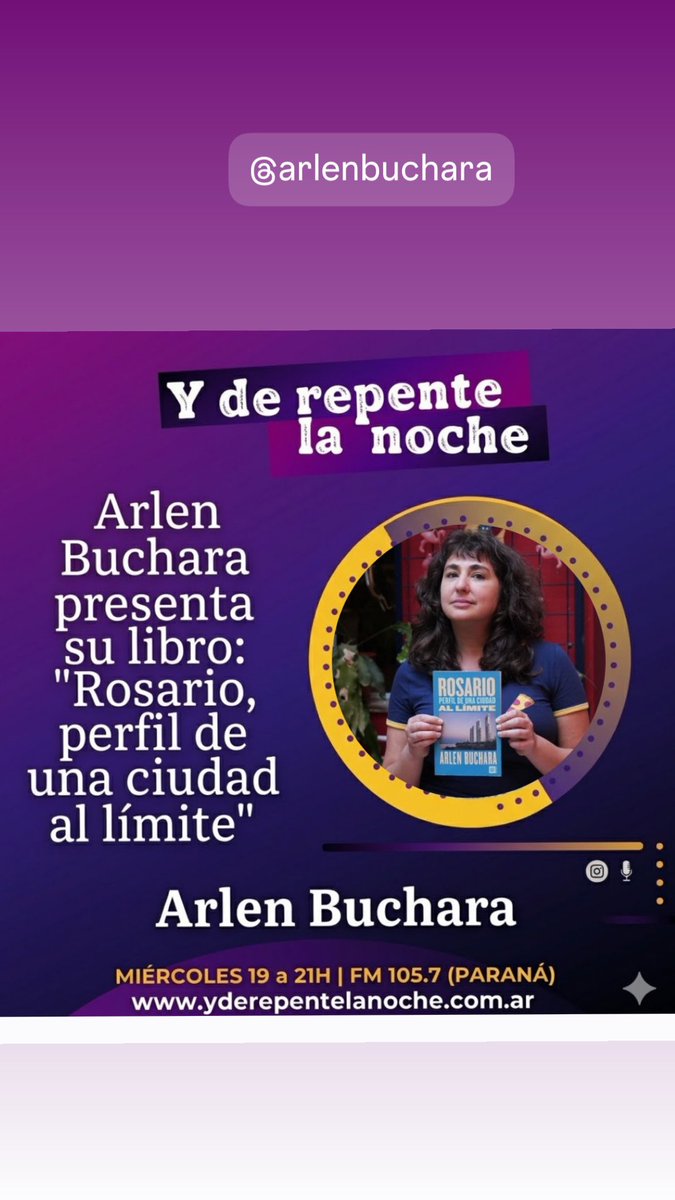 ydrlnok's tweet photo. Miércoles 19hs, FM Universidad + 10 radios.
Natalia Pautaso analiza "La adolescencia en crisis: ¿quién responde?"
@PaOanger comparte un informe sobre Propofol, fentanilo y una muerte en Palermo: quién era Eduardo Bentancourt
@arlenbuchara presenta su libro
https://t.co/QnuUWZwZFJ https://t.co/B1RjVvQCEV