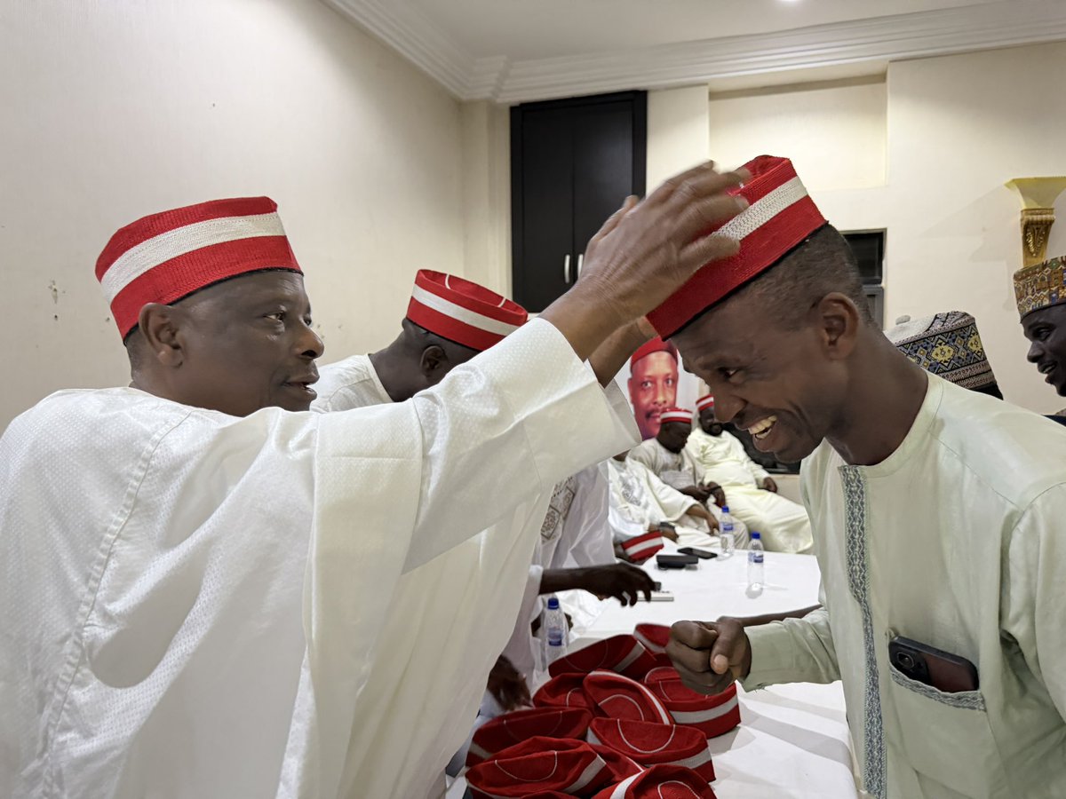 SaifullahiHon's tweet photo. His Excellency, Sen @KwankwasoRM, PhD, FNSE, warmly received a high powered delegation of leaders from the People’s Democratic Party (PDP) at his residence in Maitama, Abuja.

The delegation, comprising influential stakeholders from across various Local Government Areas of Kano State including former candidates for the State House of Assembly and the House of Representatives paid a strategic visit as they formally declared their defection to the African Democratic Congress (ADC).