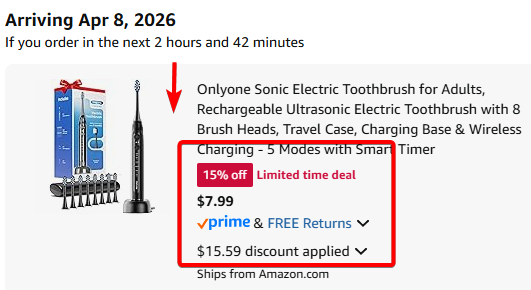 glitchaddicts's tweet image. $7 ELECTRIC TOOTHBRUSH W/ 8 HEADS ON AMAZON

Use code Z8QPJCDE @ checkout.

Normally $28 on Amazon 👀

pricedoffers.com/j9pep #ad