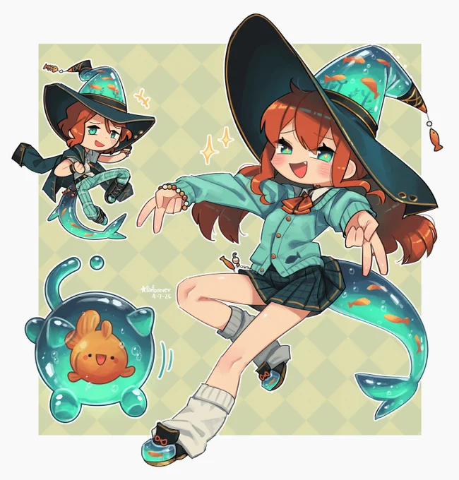 A drawing of the characters I made for a certain costume design contest I joined recently. Feel like drawing them again, as I personally like the design quite much!