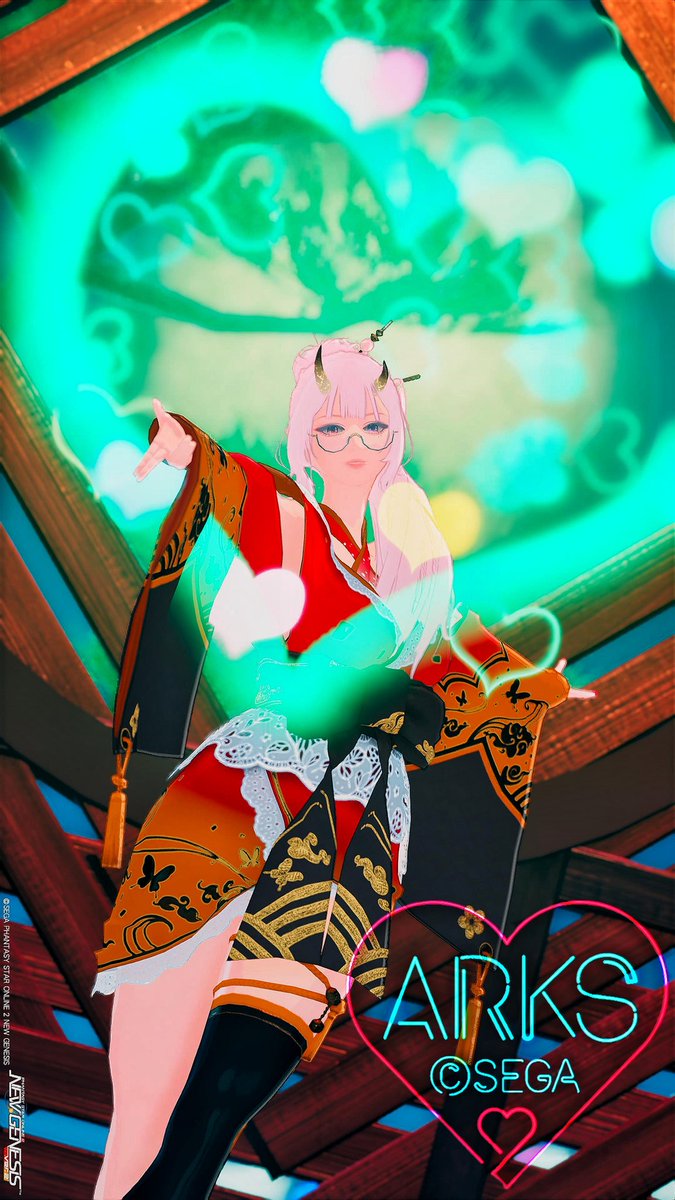 おはごじゃん‼️ﾊﾞﾁｯ:( ゝᾥ•):
 #PSO2NGS_SS  
#メンテの日じゃないけどssを貼る