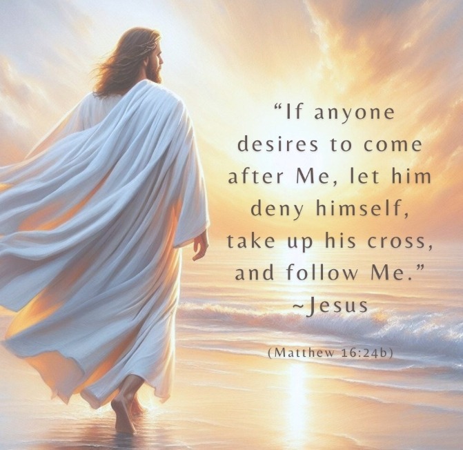 Then Jesus said to his disciples, “Whoever wants to be my disciple must deny themselves and take up their cross and follow me.
Matthew 16:24 NIV
#bible #bibleverse #biblequote #scripture #scripturequote #godsword #verseoftheday #Jesus