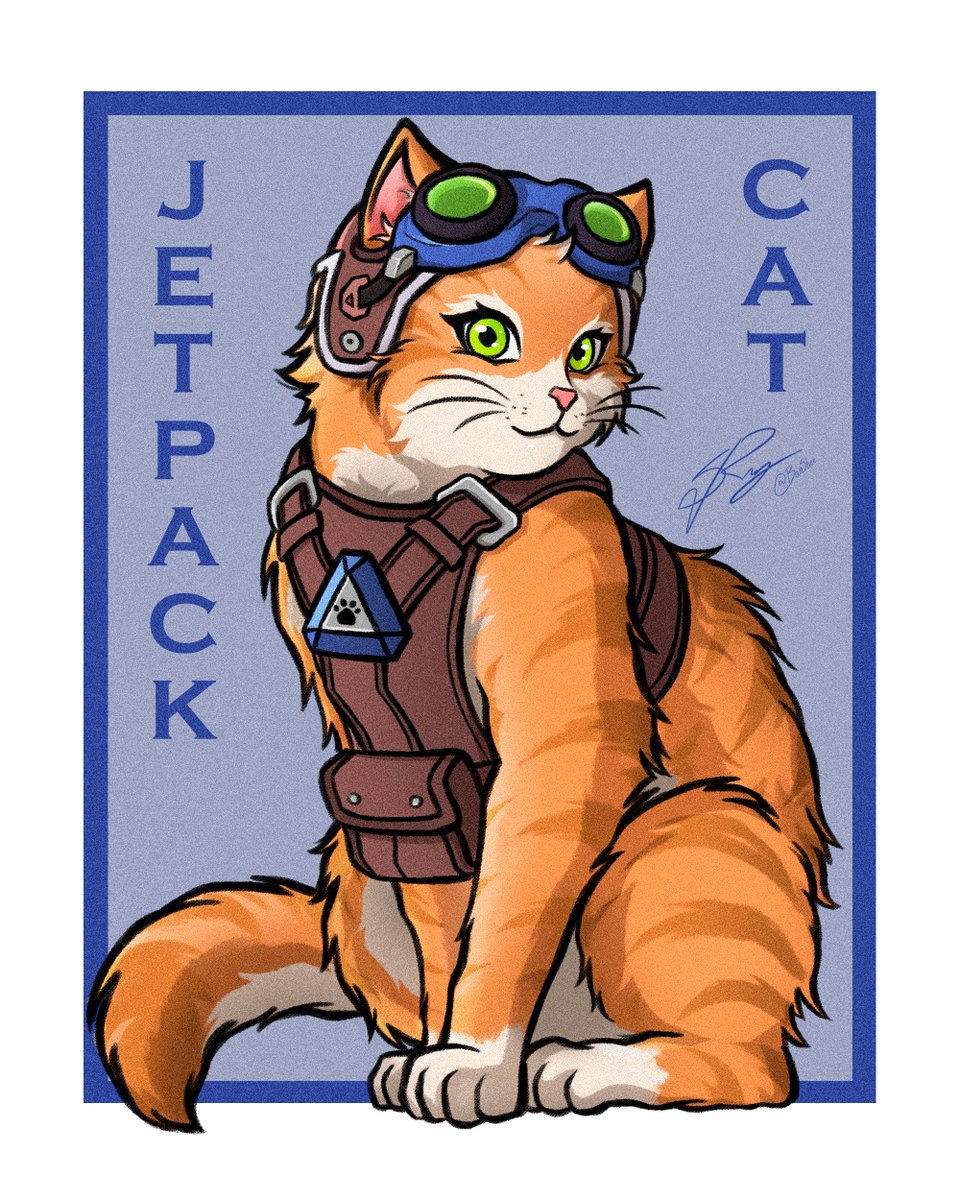 Finally, our favorite little cat is ready
New Support Hero, JETPACK CAT 🚀🐱
I hope you like it, and thank you for the support, it means a lot to me ^^ 
#Overwatch #Jetpackcat #OverwatchFanart 🎨 #Miau