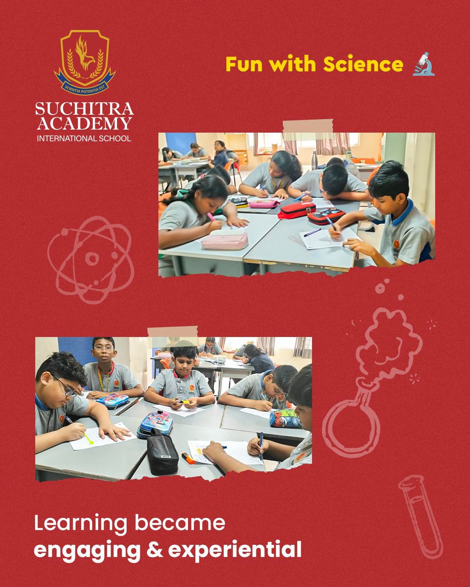 SuchitraAcad's tweet image. Where curiosity meets discovery!
Hands-on experiments helped our learners think, question, and explore the world through science. A reminder that science goes beyond textbooks it’s a way of understanding the world around us.

 #CuriousMinds #STEMLearning #Suchitraacademy