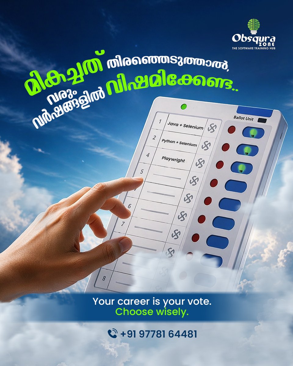 ObsquraZ's tweet image. Don’t leave your future to chance…
Select the right path and level up your skills
.
.
.
#CareerGrowth #SoftwareTraining #FutureReady