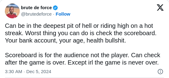No Crying In The Casino tweet media