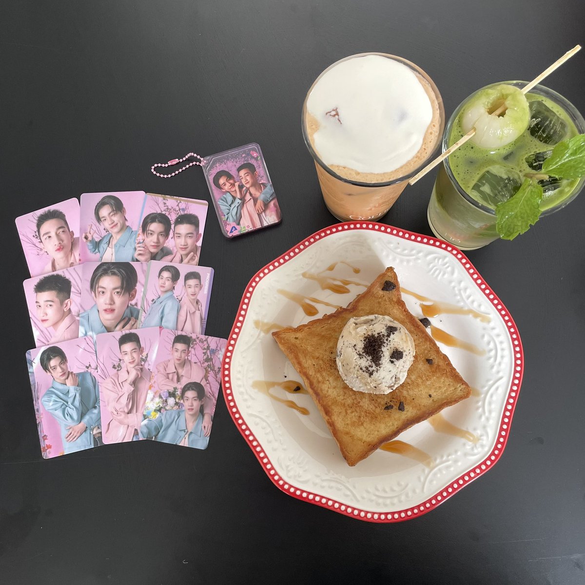 sunnyhere_n's tweet photo. Hôm nay lại đi cafe chụp card 💙💚
ขอให้ AlmondProgress ถ่ายทำวันนี้ราบรื่นสุดๆ เลยนะคะ เป็นกำลังใจให้เสมอเลยน้าา ✨💖🤏🏻
#WhenOrangesFallQ14
#ProgressPassawish  #AlmondProgress #Progress17thBday #17BdayProjectForProgress https://t.co/Kl9QNyEpAz