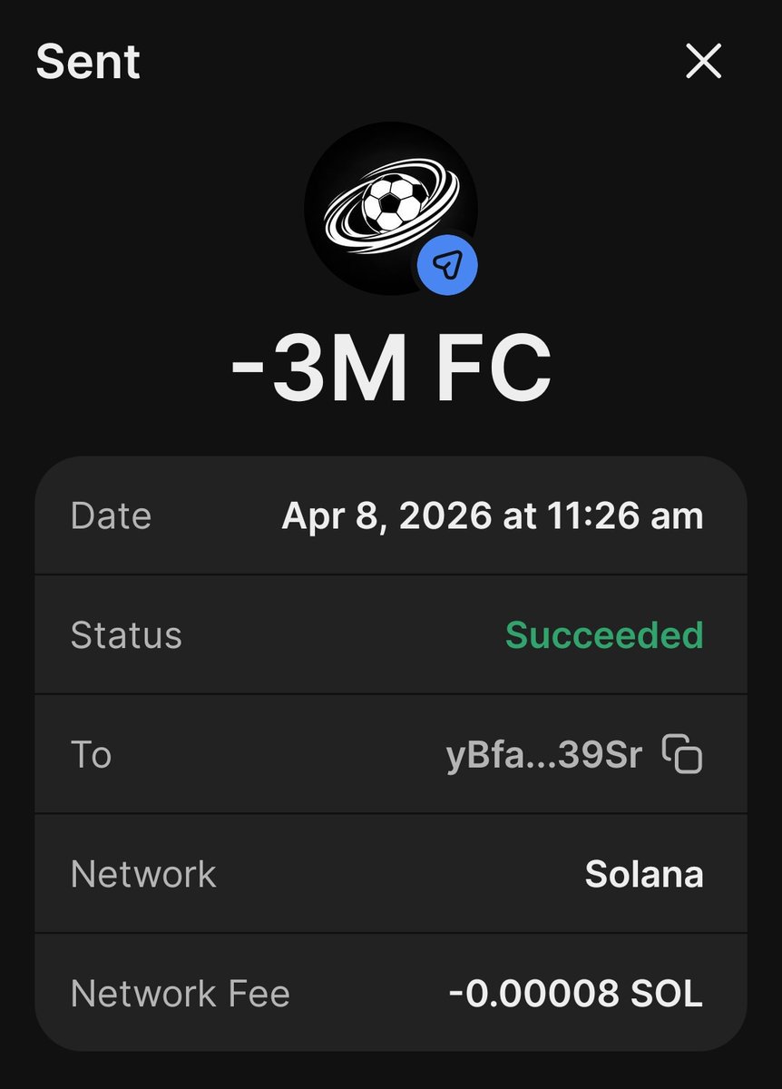 footballscoin's tweet image. Join $FC token sale now before token allocation runs out 🔥

$FC = $OFC next pump after list on exchange april 20th 🚀

you will instantly received $FC after pay $SOL