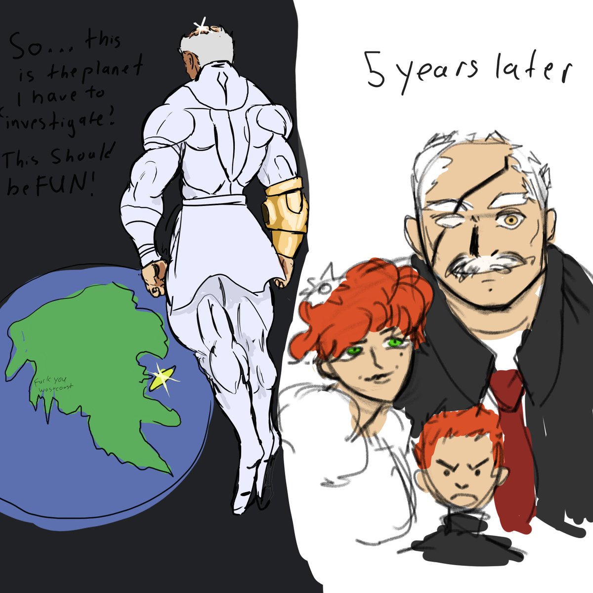 JustASlab's tweet image. Conquest if he went to Earth instead of Nolan  #invinciblefanart #INVINCIBLE