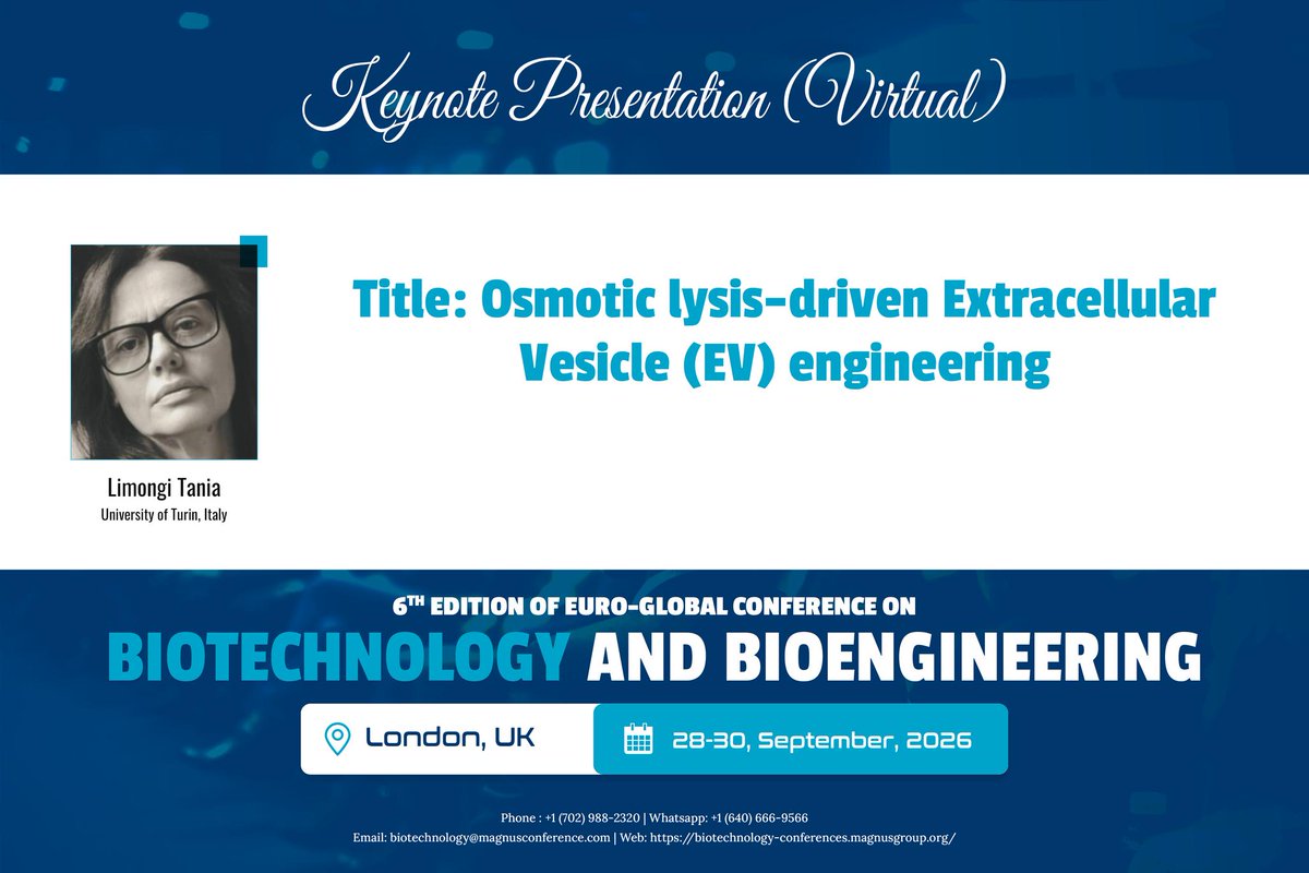 Biotechnology 2026 Conference tweet media