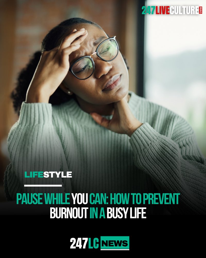 247LC's tweet image. Burnout can creep in quietly when you keep pushing past your limits and putting yourself last, but learning to slow down and take intentional pauses can help you protect your energy and stay grounded in your life!

Read Here 🗞️: 247liveculture.com/lifestyle/paus…

#selfcare #selflove