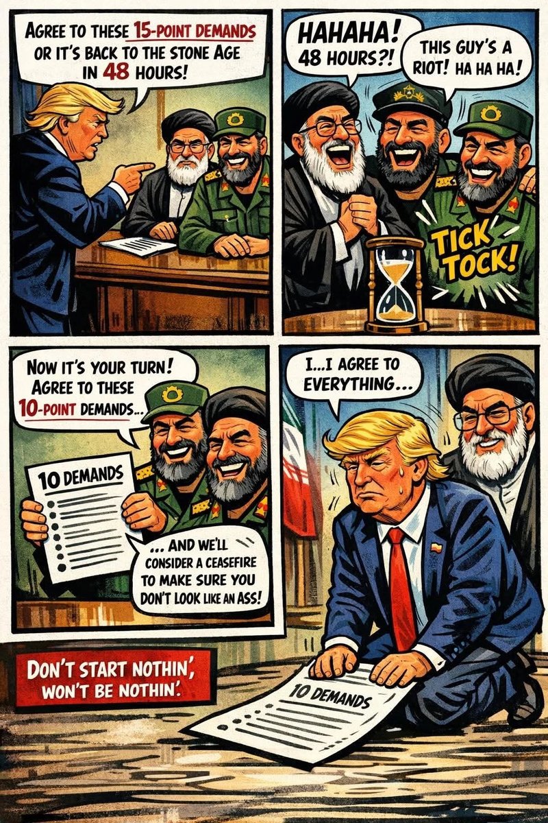 actualiteitjunk's tweet image. #TacoTrump #TrumpIsUnfit #IranWar‌ #ceasefire...