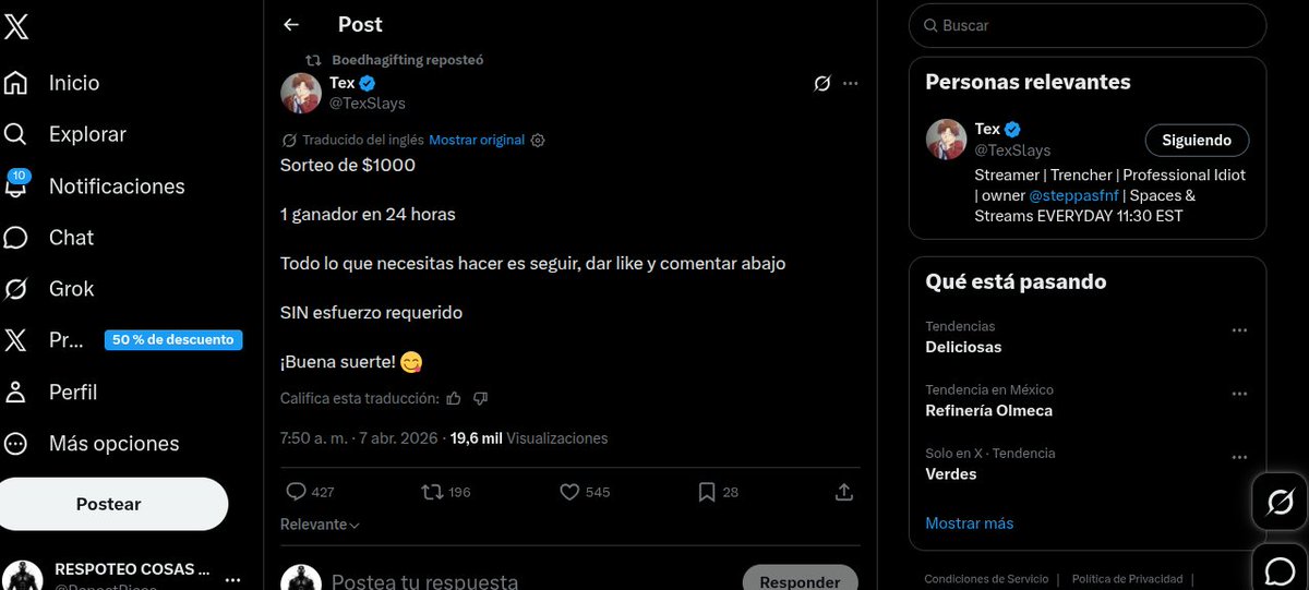RepostRicos's tweet photo. @setives Gracias por la oportunidad, suerte a todos✌️ https://t.co/jOmapjBAp2