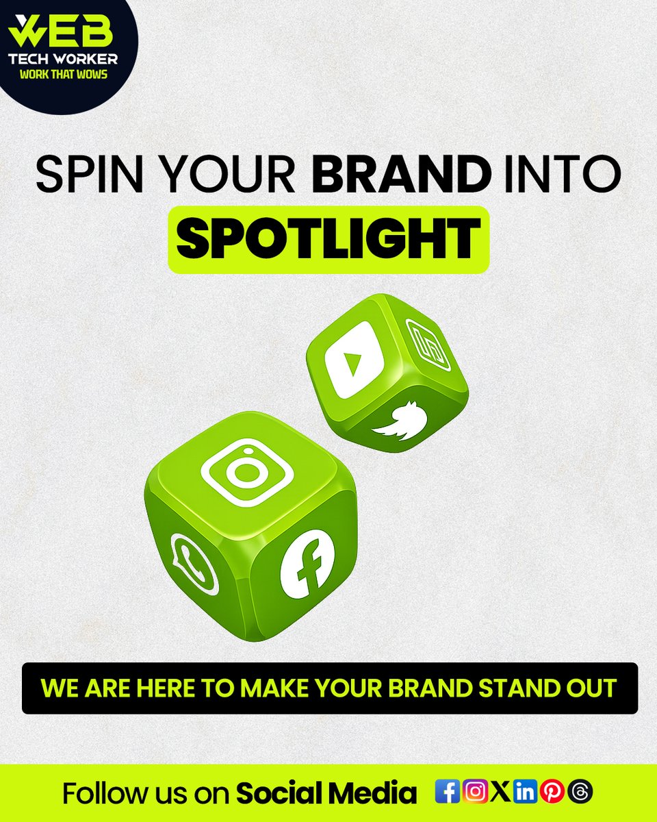 webtechworker's tweet image. Turn Your Brand Into the Next Big Spotlight 🚀

Your brand deserves more than just visibility — it deserves attention, engagement, and growth.

Don’t stay hidden — step into the spotlight and let your brand speak louder than ever!

#DigitalMarketing #BrandGrowth  #WebTechWorker