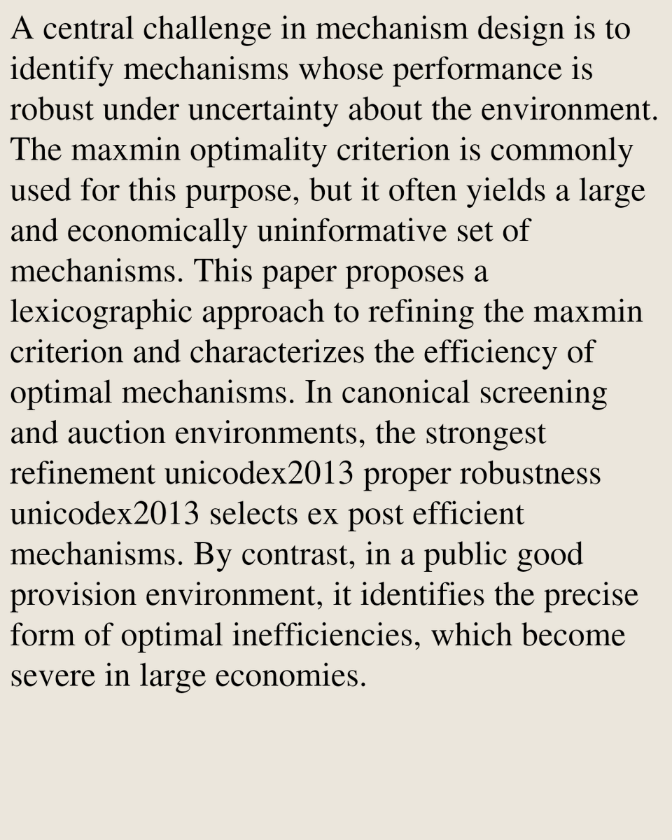 Theoretical Economics Papers tweet media