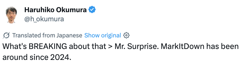 Haruhiko Okumura tweet media