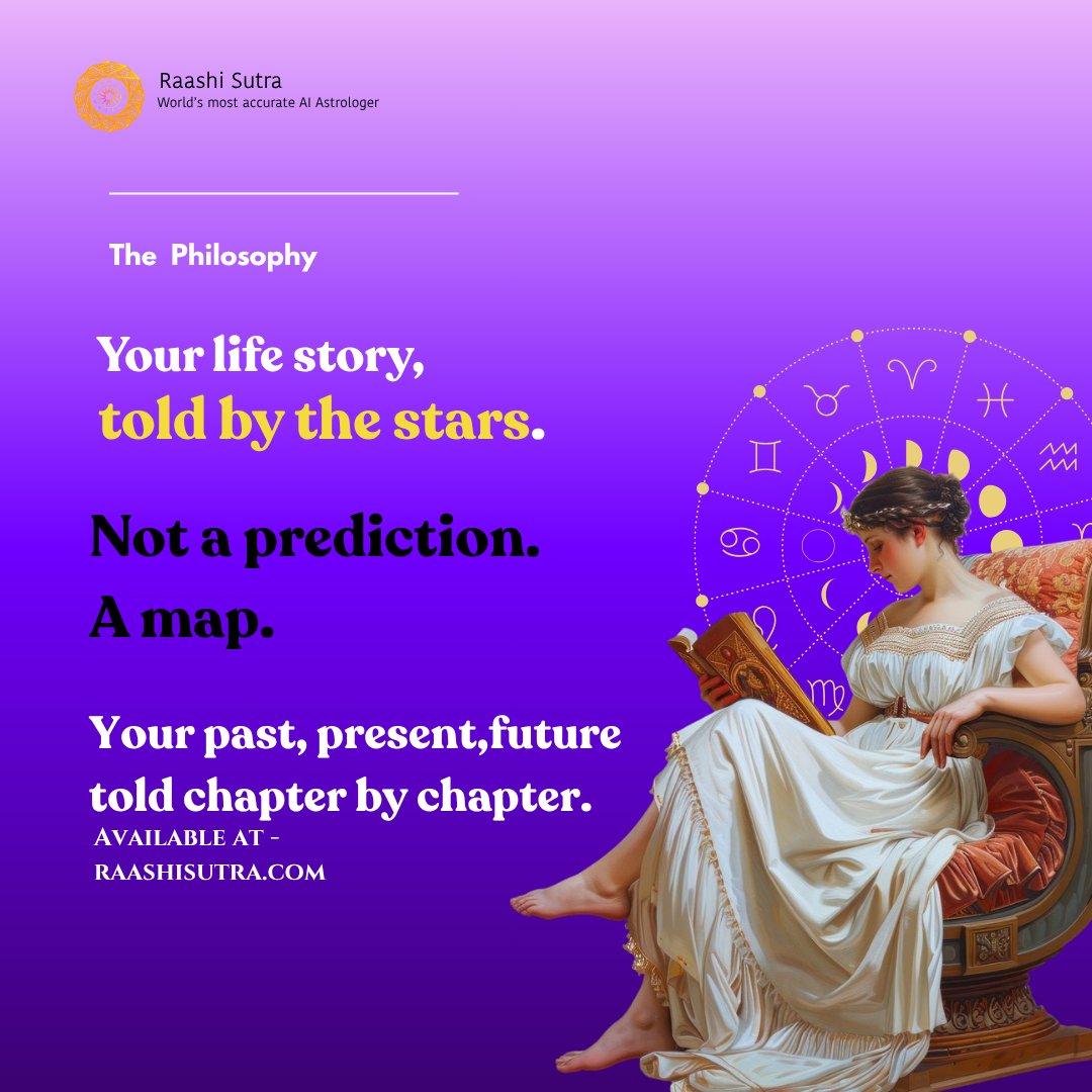 raashisutra's tweet photo. Ancient wisdom. AI precision. Zero nonsense.
Read your Astro Based Autobiography →
https://t.co/USgJR6AF7E
#AstroAutobiography #RaashiSutra #Mahadasha #VedicAstrology #LifeMapping https://t.co/jEAknZ6vLj