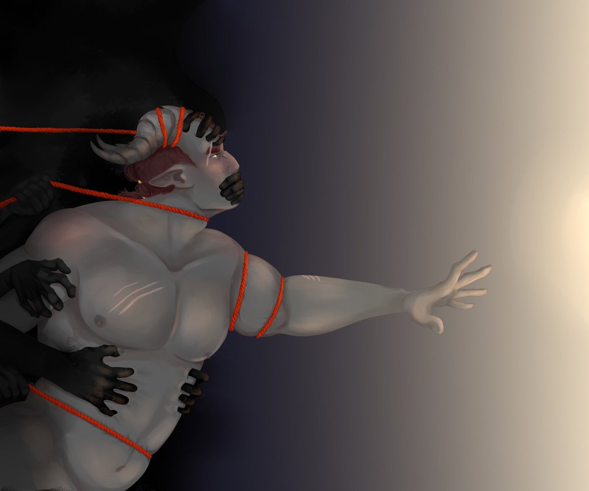 sunshush's tweet photo. #oc #originalcharacter #qunari #dragonage https://t.co/4ybEeYUSft