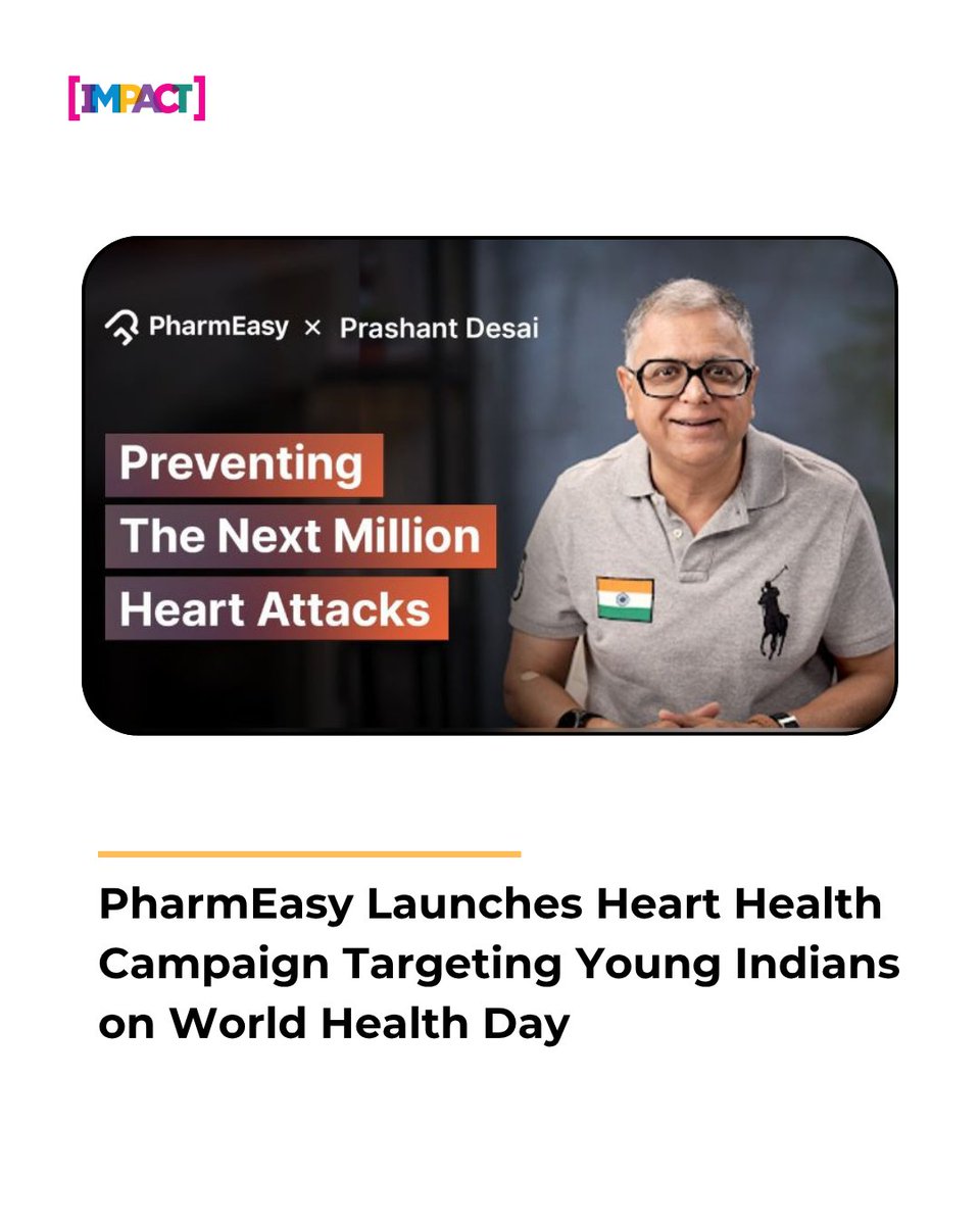 IMPACT_onnet's tweet image. PharmEasy turns the spotlight on heart health this World Health Day, focusing on preventive care among young Indians.

Read more on - impactonnet.com/more-from-impa…

@pharmeasyapp @Prashantdesaipd 

#PharmEasy #WorldHealthDay #HeartHealth #Health