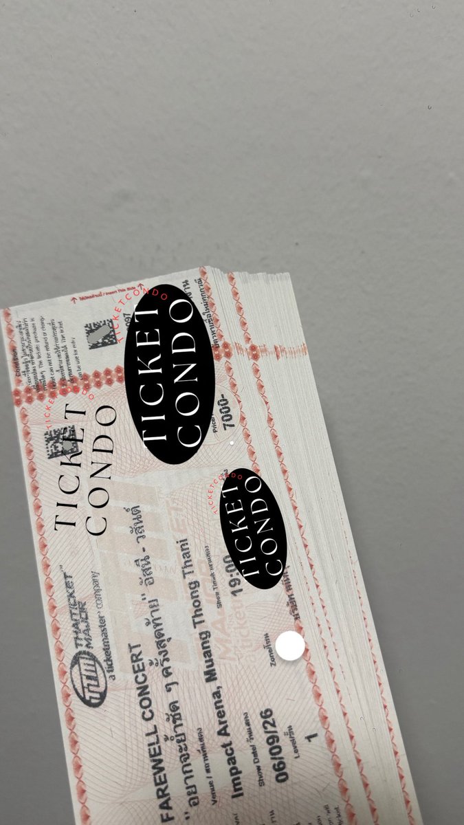 ✨ มีบัตรยืน วันที่ 2 
 
• บัตรยืนอย่างเดียวนะคะ 
ไม่มีบัตรนั่งเข้ามา  

❌ มีมาแค่บัตรนั่ง ! 

รับได้ทักมาราคาบวก นัดรับได้นะคะ 

 #FAREWELLCONCERTอัสนีวสันต์