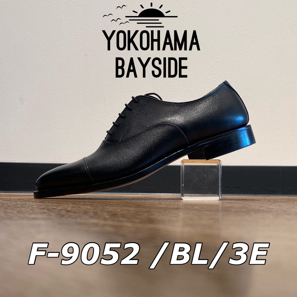 入荷情報】 ○F-9052/BL/3E 23.5cm~27.0cm ¥28,600- 国産カーフ3E 