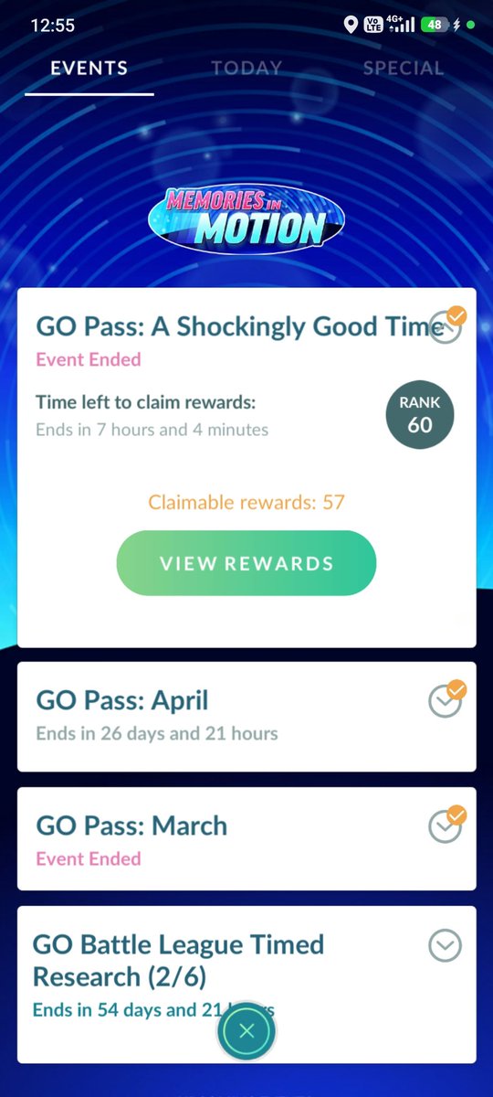 leecheeyung's tweet photo. ⏳ Don't forget claim all rewards now!
⚠️ END: Wednesday, April 8, at 7:59 p.m. local time
GO Pass: A Shockingly Good Time
(FREE)
OR
GO Pass Deluxe: A Shockingly Good Time
(PAID - RM9.90 🇲🇾)
Info: https://t.co/xFDGMSiZXE
#PokemonGO
#GOPass #GOPassDeluxe
#Mimikyu
=====
Rewards unlocked in the GO Pass will expire on Wednesday, April 8, at 7:59 p.m. local time, so be sure to claim your rewards before they’re gone!
=====
Typo: 15 Hours Left for
GO Pass Deluxe: A Shockingly Good Time (Pokémon GO Game Shop)
@PokemonGoApp