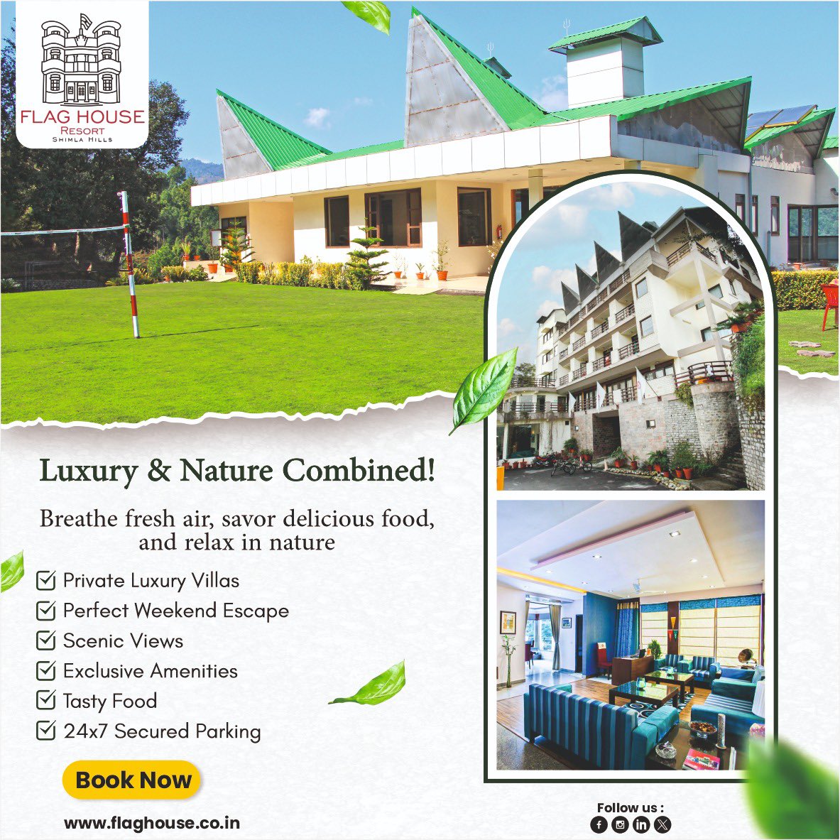 flaghouseresort's tweet photo. From peaceful mornings surrounded by lush greenery to cozy evenings under the stars, every moment here is crafted to reconnect you with nature—without compromising on luxury.

📞 Call/WhatsApp: +91 81301 17322
E: sales@flaghouse.co.in

#flaghouseresort #shimla https://t.co/SdvIyUb5fQ
