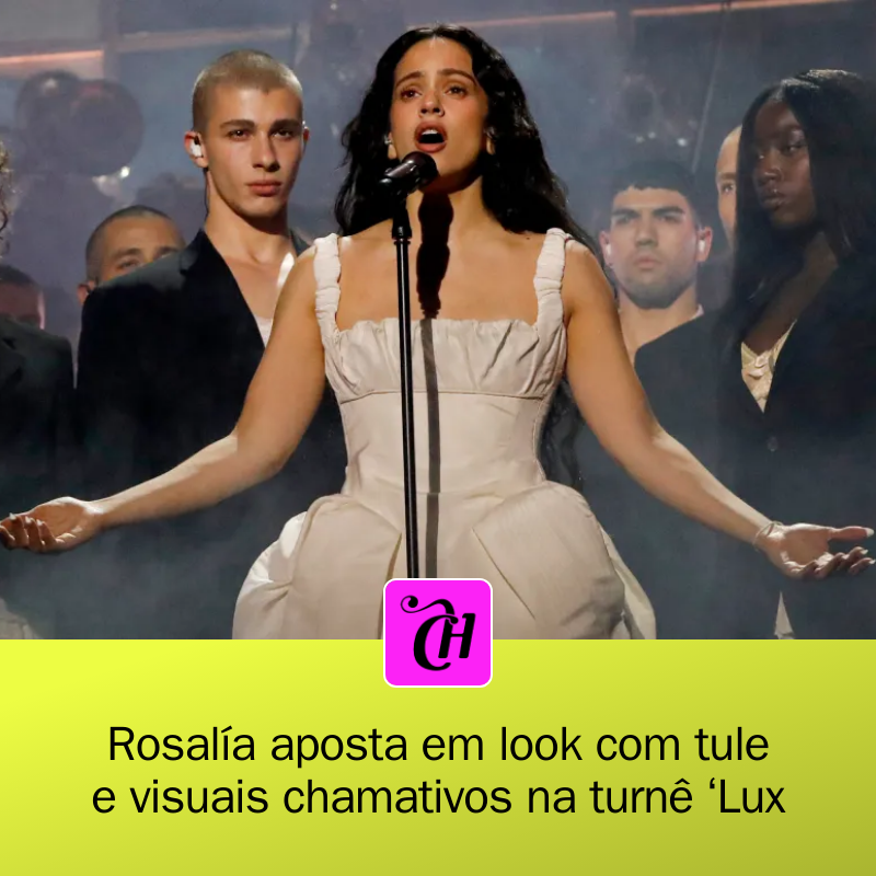 CAPRICHO's tweet image. 🚨✨ Rosalía já está abalando o mundo da música com a sua nova turnê 'Lux'! Com looks de tirar o fôlego, como saia de tule rosa e vestido de chiffon, ela mistura o balé com uma vibe moderna! Você não pode perder! 😍🎤 #Rosalía #Lux #ModaMusical

mrf.lu/gVtC