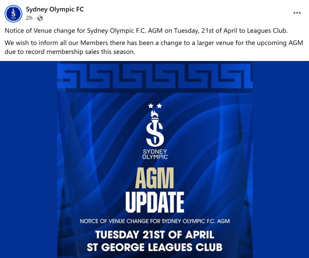 Sydney Olympic Supporters tweet media