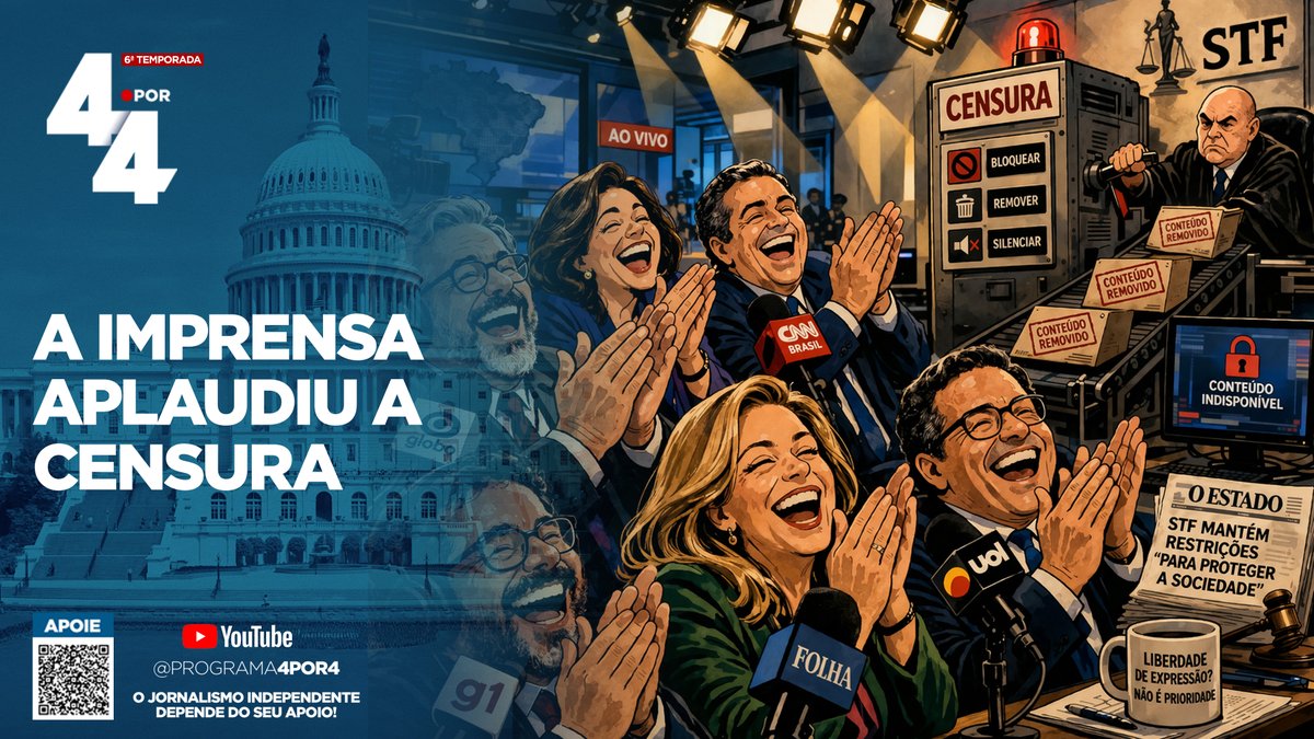 programa4por4's tweet image. Ana Paula Henkel: "Censura global imposta por Moraes está documentada"

youtu.be/3Xz2ypwBt0M

Compartilhe!
#programa4por4 #jornalismoindependente