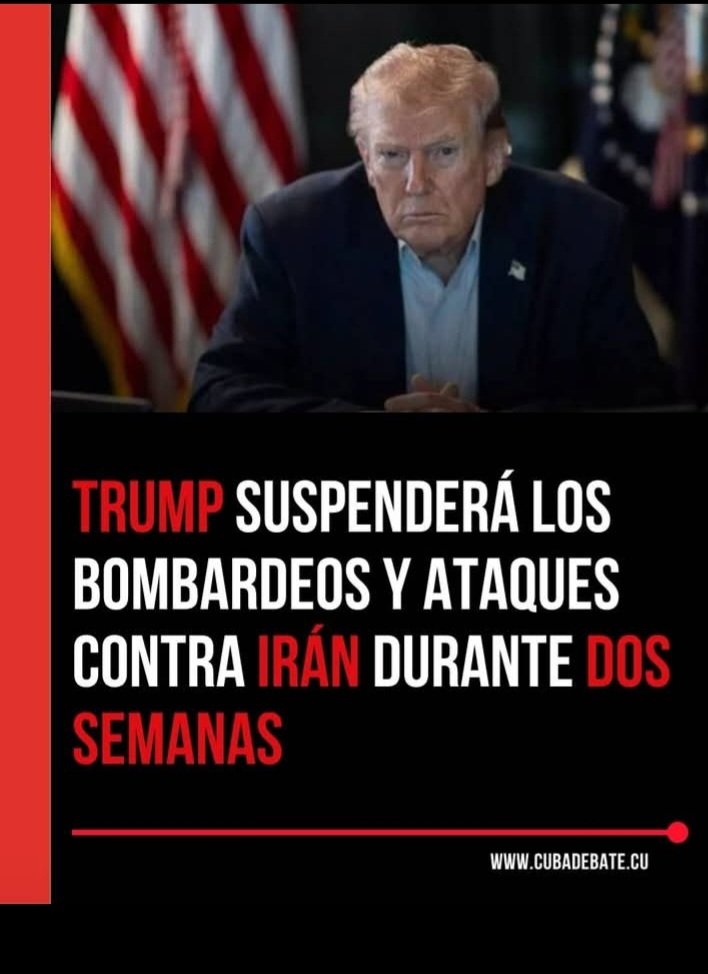 elpinceltva's tweet photo. 🇺🇸Donald Trump dijo que acordó suspender durante dos semanas los bombardeos y ataques contra Irán, pero condicionando la medida a que la República Islámica acepte la “apertura completa, inmediata y segura” del estrecho de Ormuz.
#GuerradeIran #EstrechodeOrmuz https://t.co/ATR7B5CwWJ