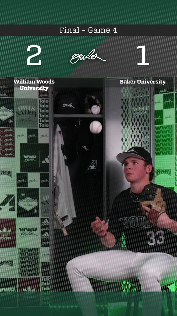wwuowlsBSB's tweet photo. Final Game scores from our series vs Baker! #TofE https://t.co/EYJxC059Vi