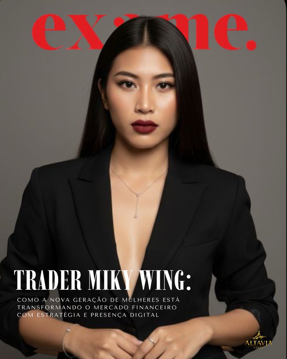 Altaviaacesso's tweet image. Saiu na Exame.
Trader Miky Wing em destaque mostrando como a nova geração de mulheres está transformando o mercado financeiro com estratégia, autoridade e presença digital.

#AssessoriaDeImprensa #Exame #MercadoFinanceiro #PosicionamentoDigital #AutoridadeDigital