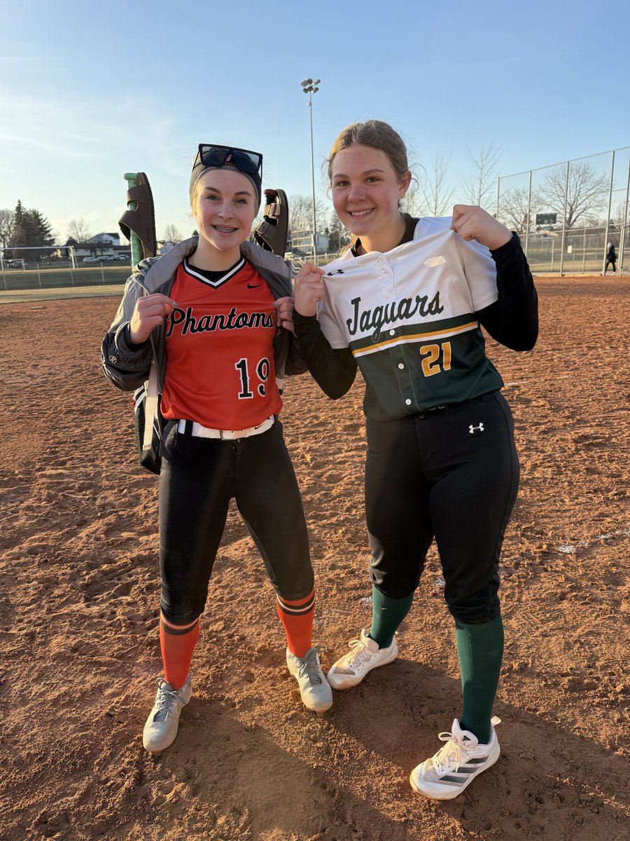 First game of the season! Got to play against my <a href="/ISA_Softball/">ISA Softball</a> teammate! I had a great time playing and great job <a href="/KaylieStarks/">Kaylie Starks</a> You did amazing! <a href="/SoftballWDP/">West De Pere Softball</a> <a href="/ImpactSportsGB/">Impact Sports Academy</a>