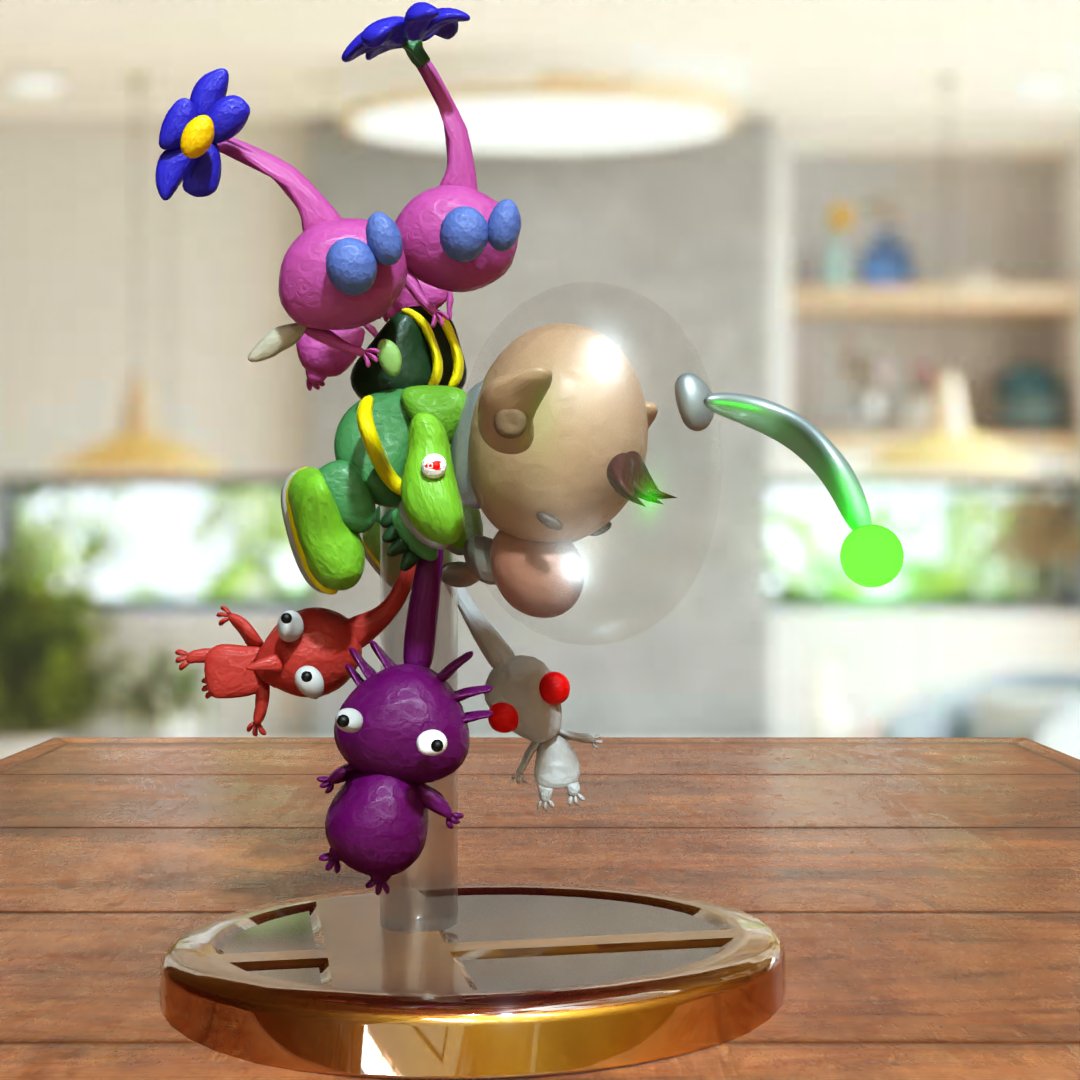 ShinseiSmash's tweet photo. Quise chusmear qué tal el Sculpt en #Blender y esto fue lo que saqué en un día🗓️. Definitivamente de lo más divertido que he hecho en tema renders. 
#Pikmin #Blender3D https://t.co/CcphthWjdE